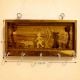 Handcrafted Wood Village Scene Key Holder